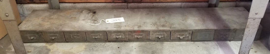 11 Drawer Metal Index Card File, Filled with Hardware (1 of 5)