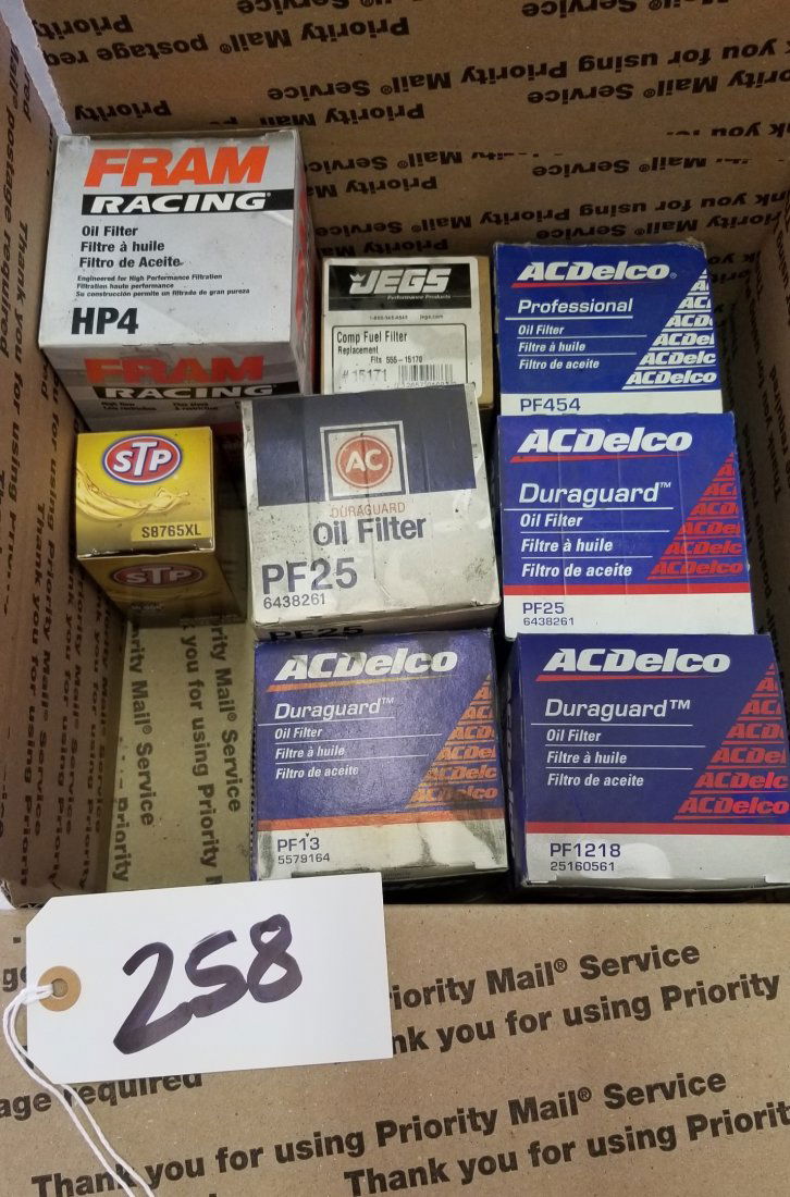 Fram, AC Delco and STP Oil Filters, JEGS Fuel Filter (1 of 5)