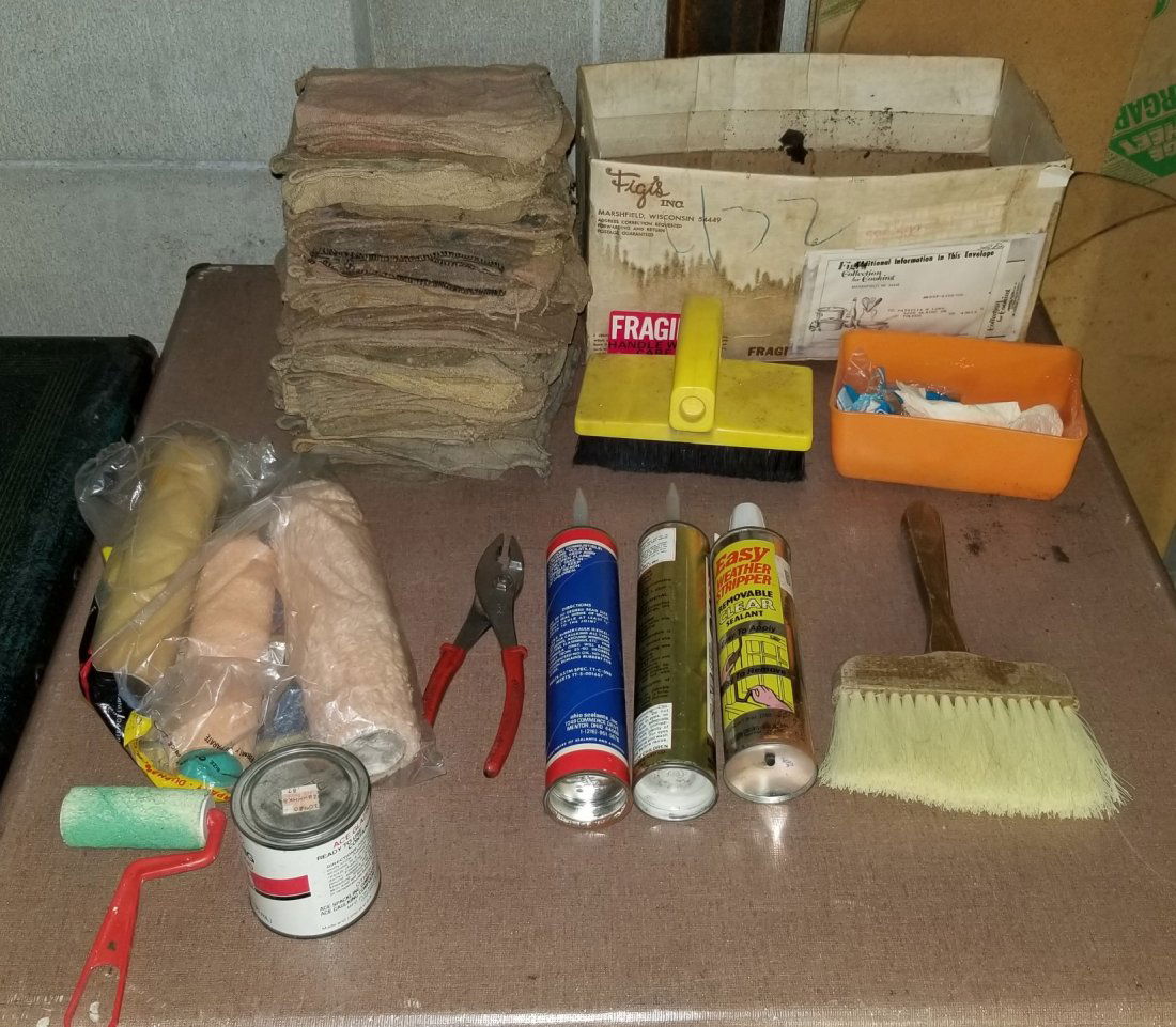 New Caulk, Weather Stripper, Piers, Paint Rollers, Misc (1 of 4)