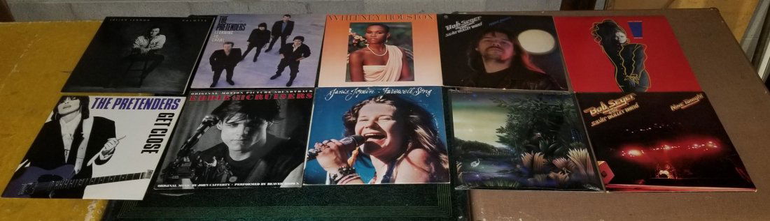 10 Vintage Record Albums: 10 Vintage Record Albums (Eddie & the Cruisers, Bob Seger, Janet Jackson, Fleetwood Mac, Whitney Houston. Janis Joplin, The Pretenders, Julian Lennon)