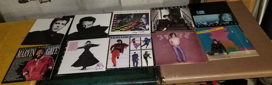 10 Vintage Record Albums: 10 Vintage Record Albums (Stevie Nicks, Debarge, John Cougar Mellencamp, Jefferson Starship, Sade, Pat Benatar, J Geils, John Waite, Marvin Gaye, Peter Gabriel)