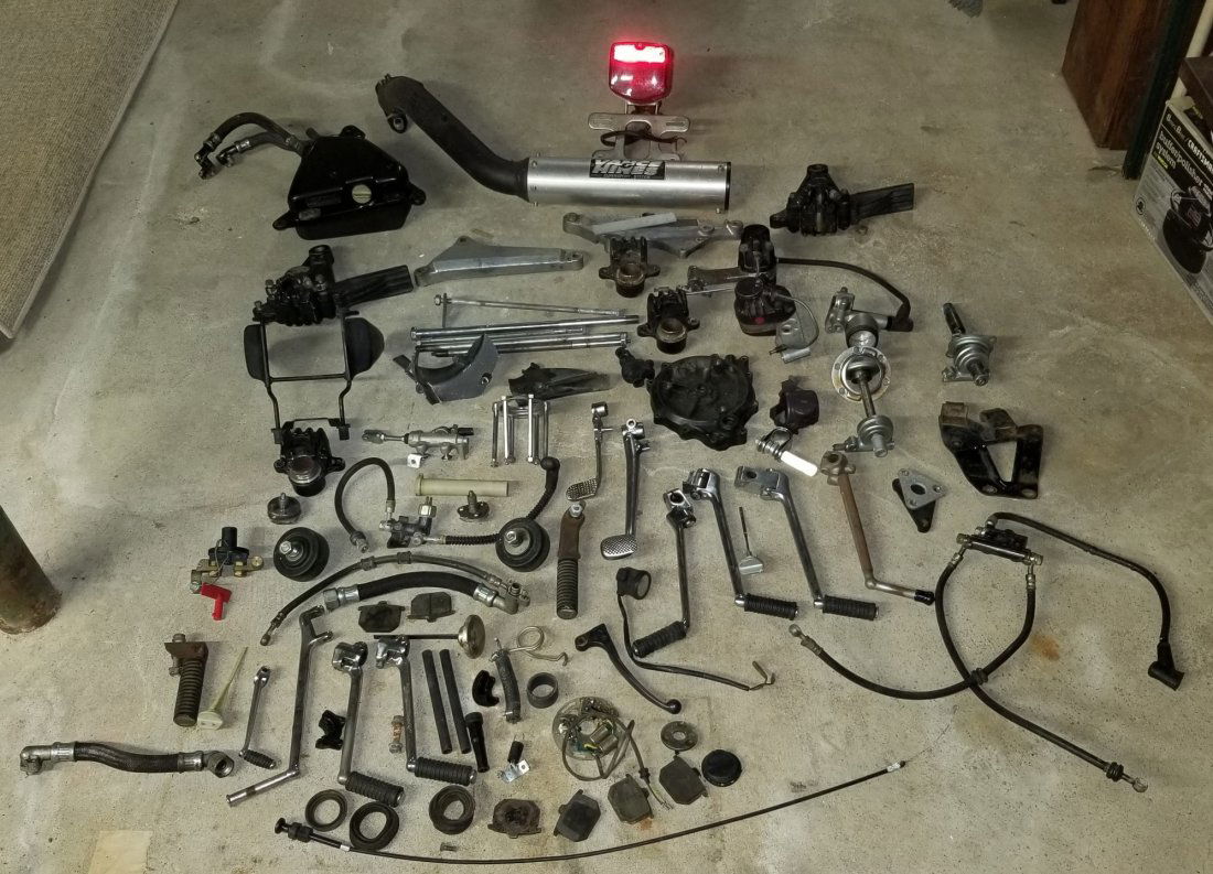 Vance Hines Exhaust Pipe, Shifter Levers, Brake Levers, (1 of 8)