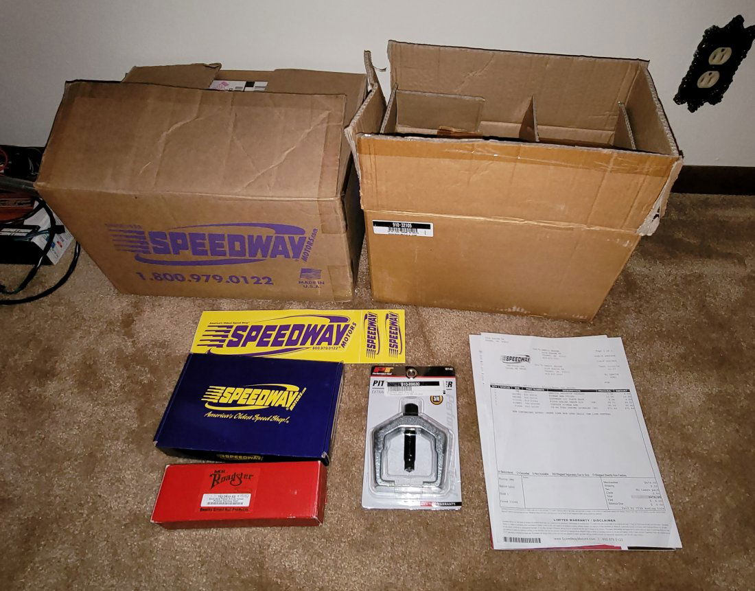 NIB 1928-1948 Ford Chrome Spindles, Corvair Pitman Arm, (1 of 4)