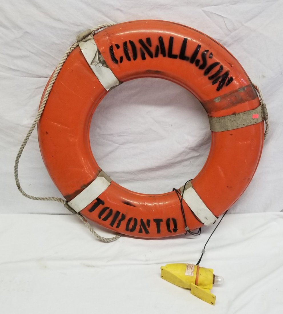 Nautical Life Preserver Ring "Conallison Toronto": Nautical Life Preserver Ring "Conallison Toronto" 30"