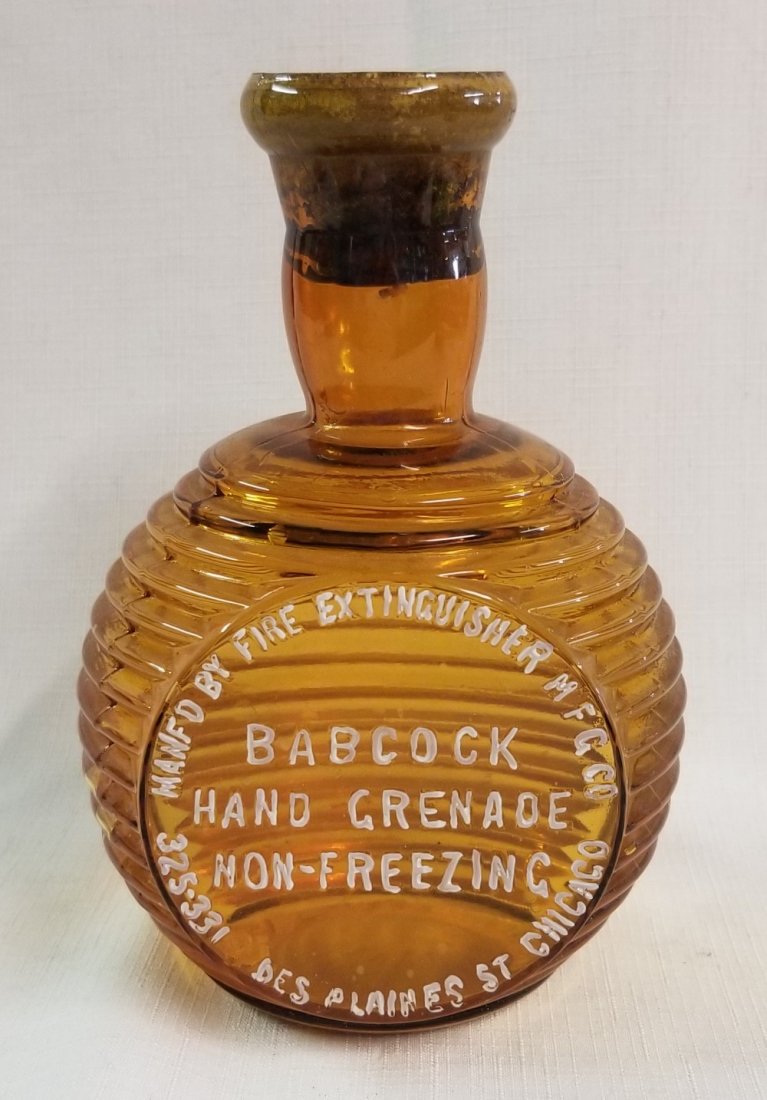 Babcock Glass Hand Grenade Non-Freezing Fire Ext: Babcock Glass Hand Grenade Non-Freezing Fire Extinguisher 7"