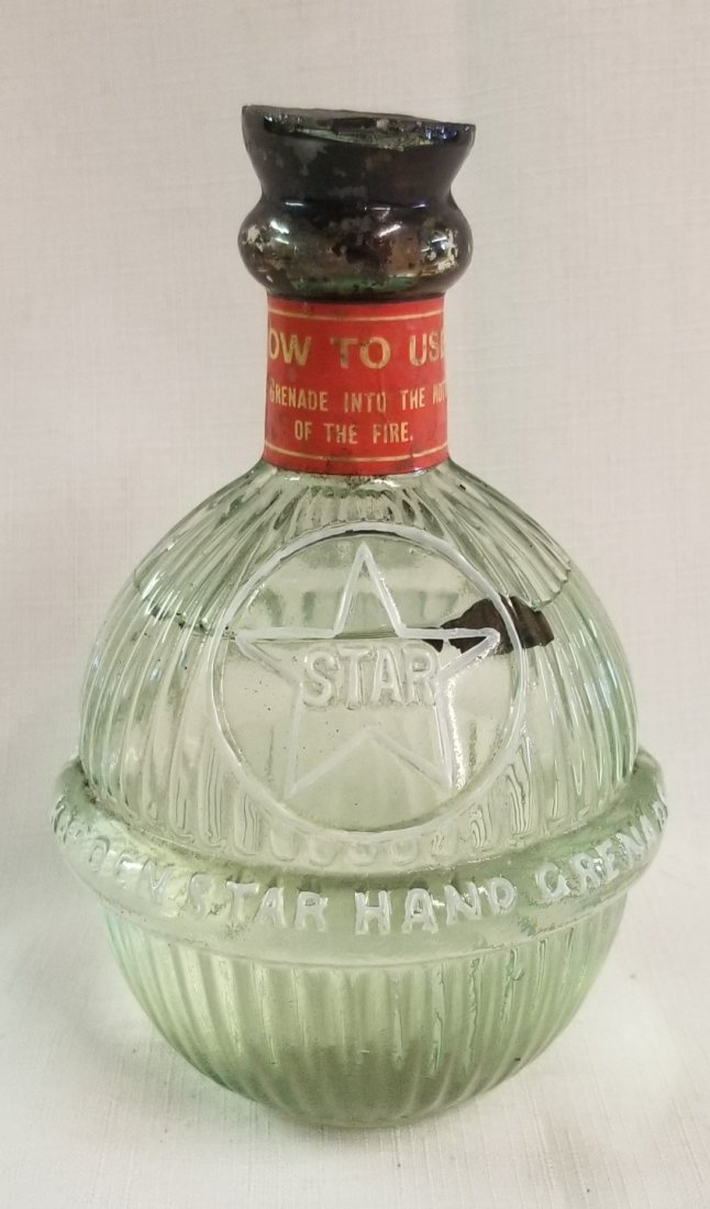 Harden Star Clear Glass Hand Grenade Fire Extinguisher: Harden Star Clear Glass Hand Grenade Fire Extinguisher 6.5"