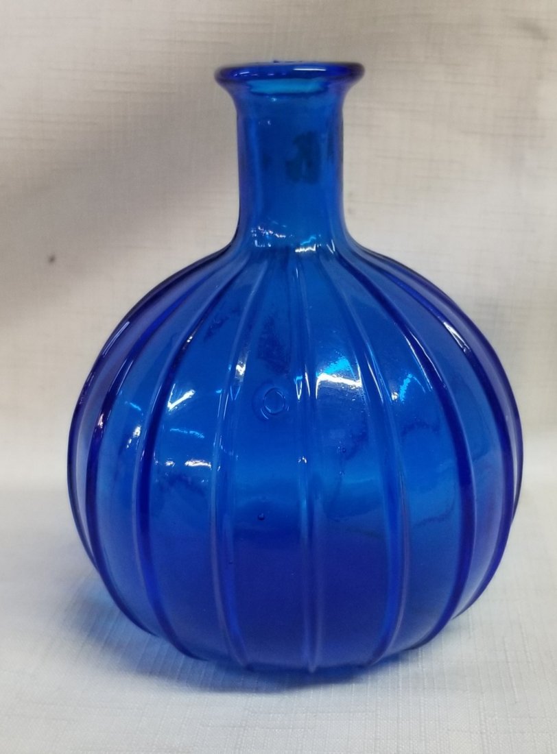 Cobalt Blue Glass Hand Grenade Fire Extinguisher: Cobalt Blue Glass Hand Grenade Fire Extinguisher 5"
