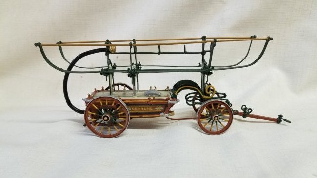 Neptune Fire Cart Die Cast Model: Neptune Fire Cart Die Cast Model 10"L