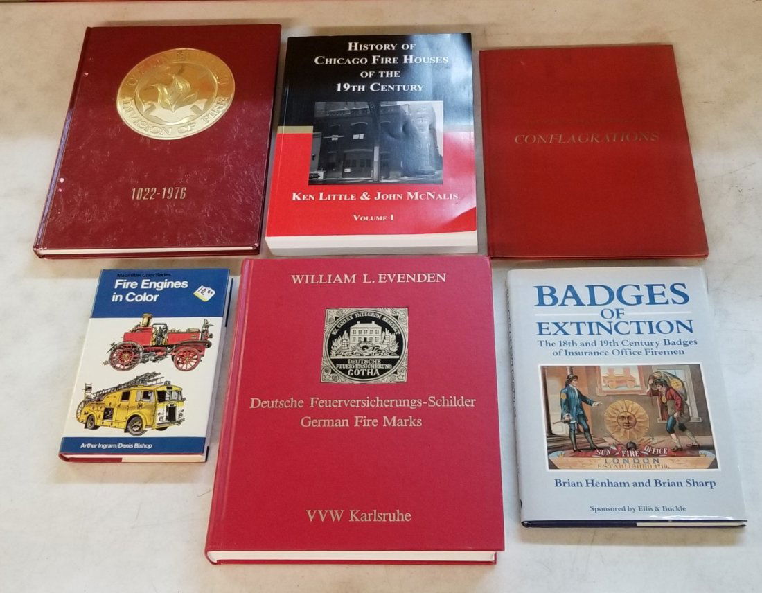 Firefighters Books: Firefighter Books (History of Chicago Fire Houses of the 19th Century, Fire Engines in Color, German Fire Marks, Badges of Extinctions, The Ward LaFrance Book of Conflagrations, Columbus Ohio Division