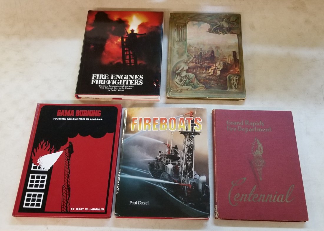Firefighters Books: Firefighter Books (Bama Burning, Fireboats, Grand Rapids Fire Department Centennial, Fire Engines Firefighters, The Conquest of Fire)