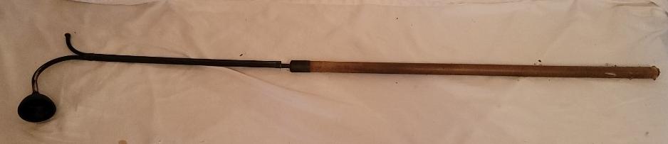 Antique Altar Bell Snuffer Candle Lighter Pole: Antique Wood & Brass Church Altar Bell Snuffer Candle Lighter Pole