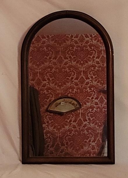 Antique Walnut Wall Mirror: Antique Walnut Wall Mirror
