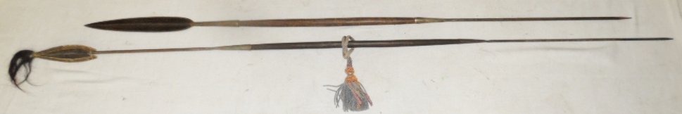 Native American Spears: Native American Spears (Being Sold by the piece, Winner takes Both) Goes with Lot 215A