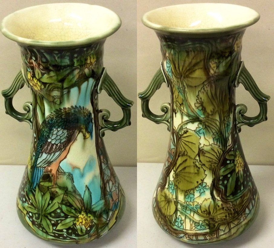 Minton England Vase: 11" Minton England Vase