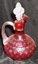 Cranberry Optic Cruet