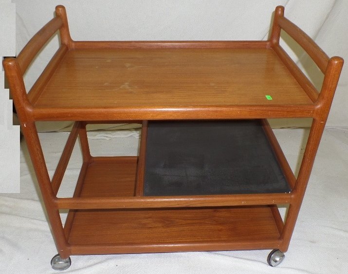 Mid Century Modern Silkeborg Tea Cart: Mid Century Modern Silkeborg Tea Cart from House of Denmark