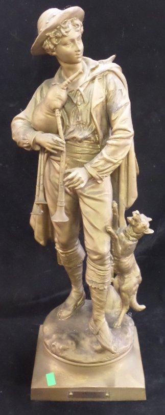 ''Patre'' Par Bruabol signed AJ Scotte Bronze: 22" "Patre" Par Bruabol signed AJ Scotte Bronze Statue
