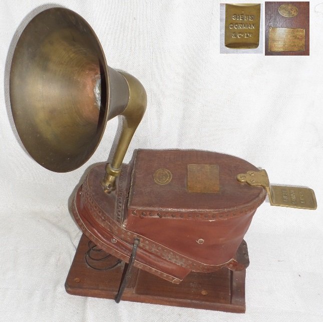 1890's Rare Siebe Gorman & Co Coal Mining Warn. Horn: 1890's Rare Siebe Gorman & Co Coal Mining Warning Signal Horn