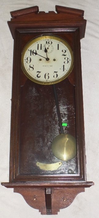 New Haven Thirty Day Clock: 39"Hx15"Wx6"D New Haven Thirty Day Clock