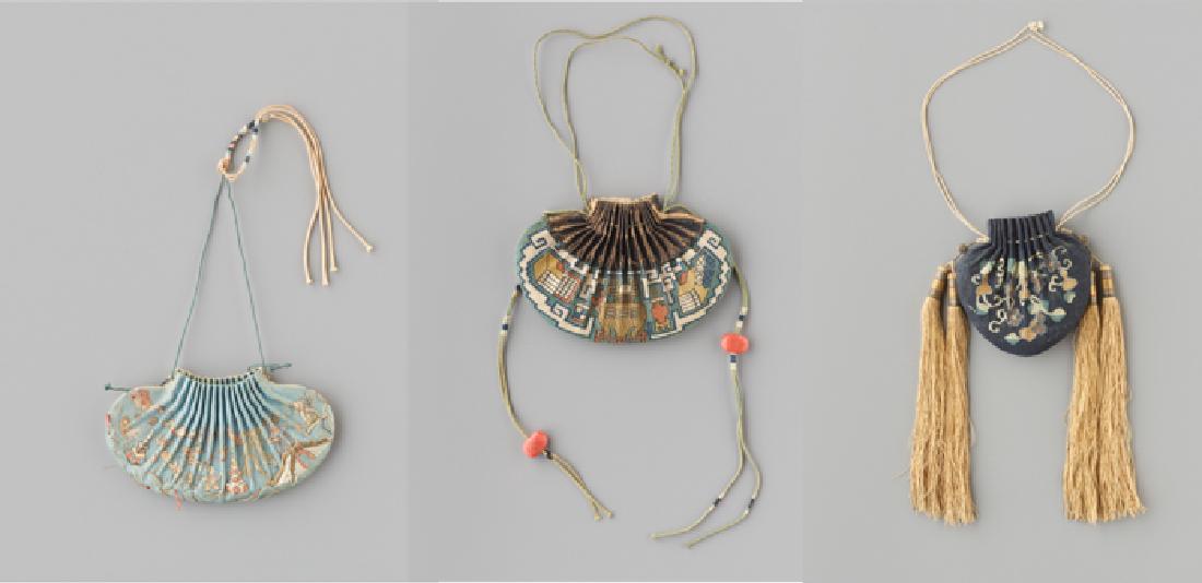 THREE XIANGNANG SILK PERFUME POUCHES, QING (1 of 11)