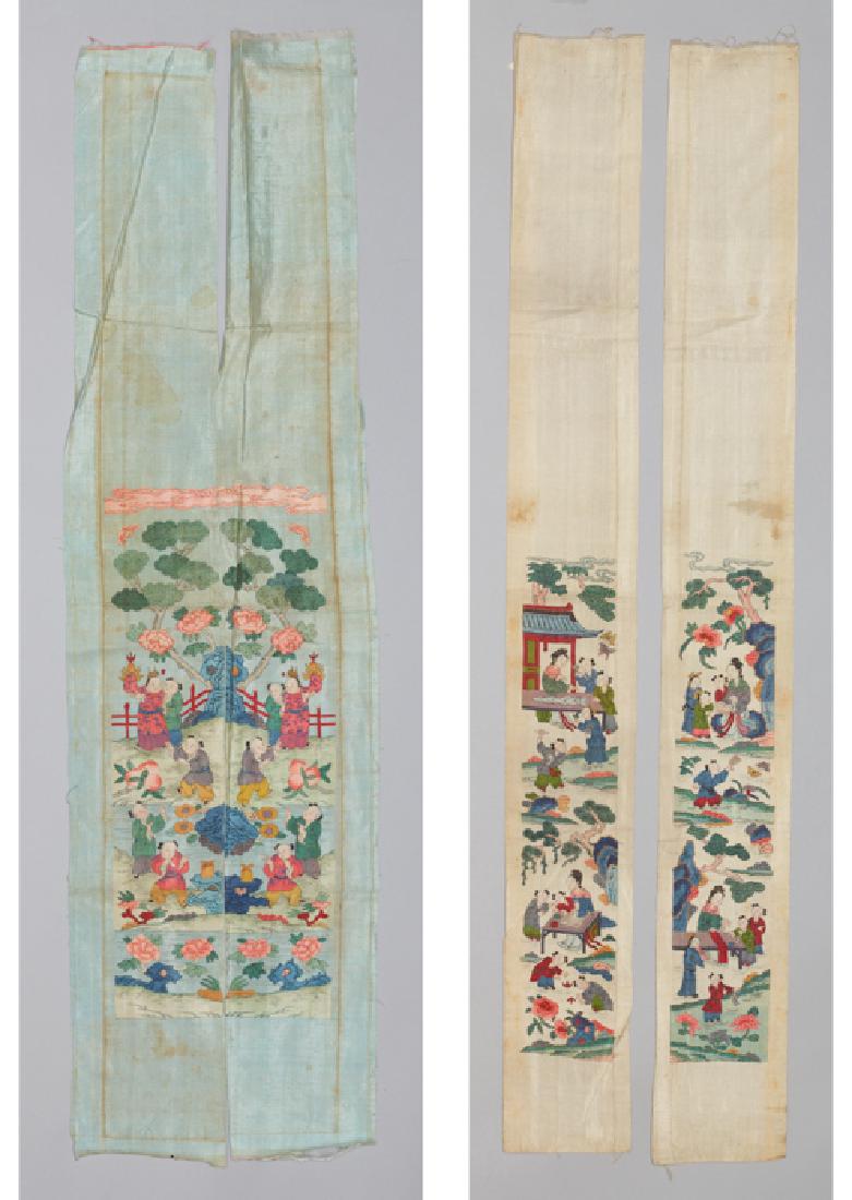 TWO PAIRS OF KESI SLEEVE BANDS, QING (1 of 6)