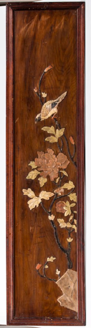 THREE DECORATIVE CHINESE AND JAPANESE INLAID WALL (1 of 2)