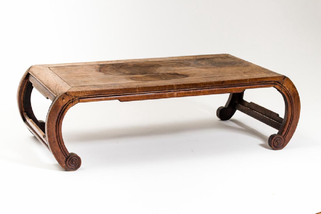 A WOODEN KANG LOW TABLE (1 of 5)