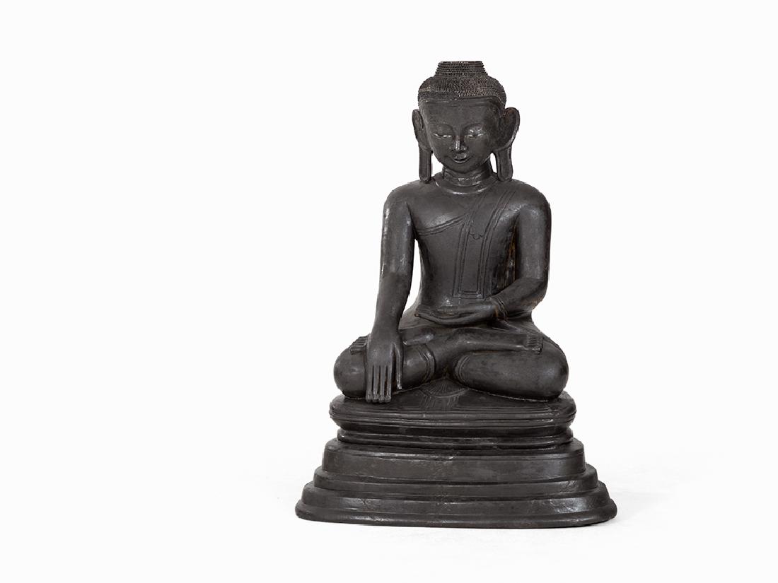 LARGE DRY LACQUER BUDDHA SHAKYAMUNI (1 of 8)