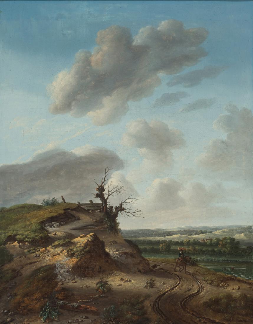 JAN WIJNANTS, 'LANDSCAPE WITH A BLEAK DUNE': JAN WIJNANTS (c. 1632-1684), OIL ON CANVAS 'LANDSCAPE WITH A BLEAK DUNE' Jan Wijnants (around 1632-1684) – Cornelis Hofstede de Groot (1863-1930) has listed it as an original painting by Wijnant