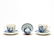 TWO HIRADO CUPS AND SAUCERS AND A MEISSEN CUP, 19TH C. - 2