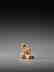A VERY SMALL MARINE TUSK NETSUKE OF SOTOBA KOMACHI - 3
