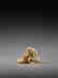 A VERY SMALL MARINE TUSK NETSUKE OF SOTOBA KOMACHI - 6