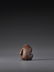 A WOOD NETSUKE OF A GROOMING MONKEY SIGNED OKATOMO - 3