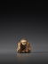 AN INLAID WOOD NETSUKE OF A KABUKI ACTOR BY HOEI - 2
