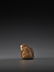 AN INLAID WOOD NETSUKE OF A KABUKI ACTOR BY HOEI - 4