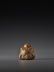 AN INLAID WOOD NETSUKE OF A KABUKI ACTOR BY HOEI - 5