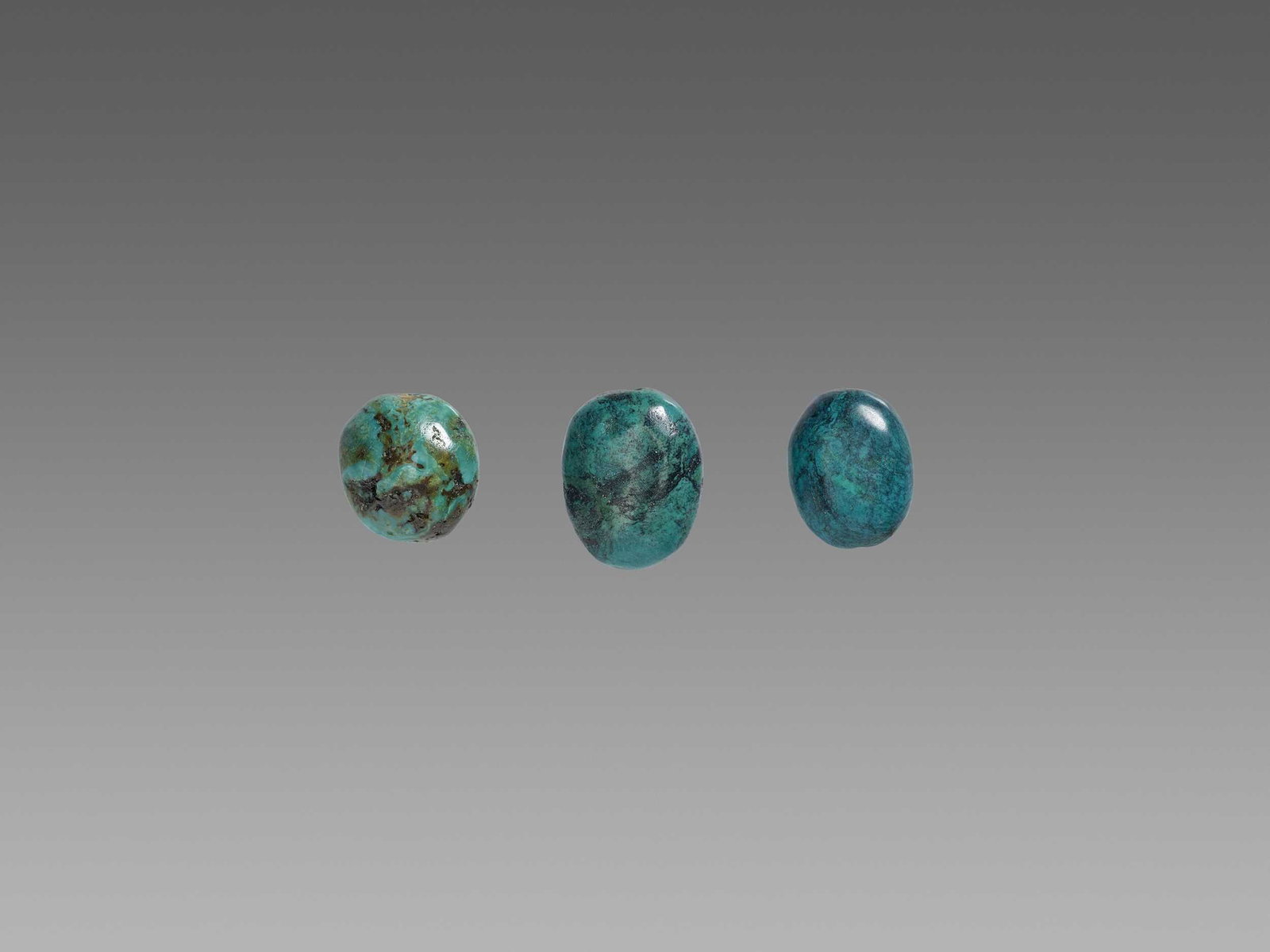 THREE PERSIAN TURQUOISE BEADS (1 of 5)