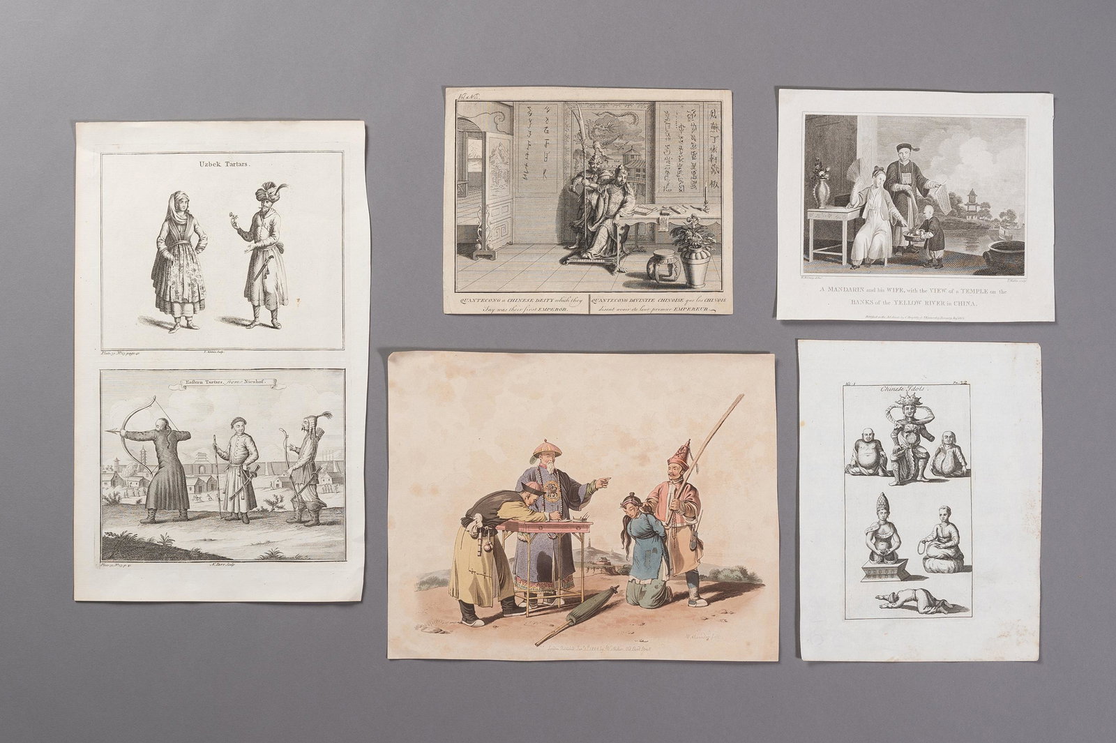 A GROUP OF FIVE EPHEMERA WITH CHINESE SCENES (1 of 11)