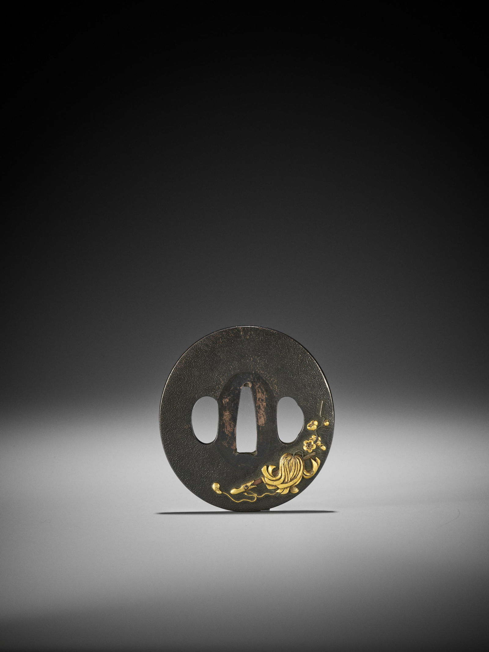 A SHIBUICHI AND GOLD TSUBA (1 of 4)