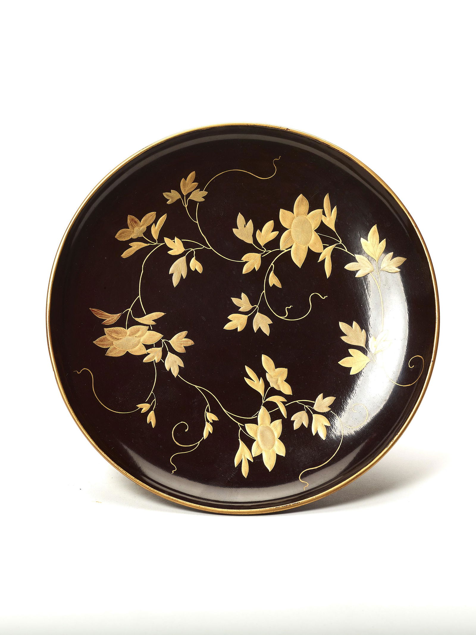 A FINE LACQUERED PLATE, MEIJI (1 of 4)