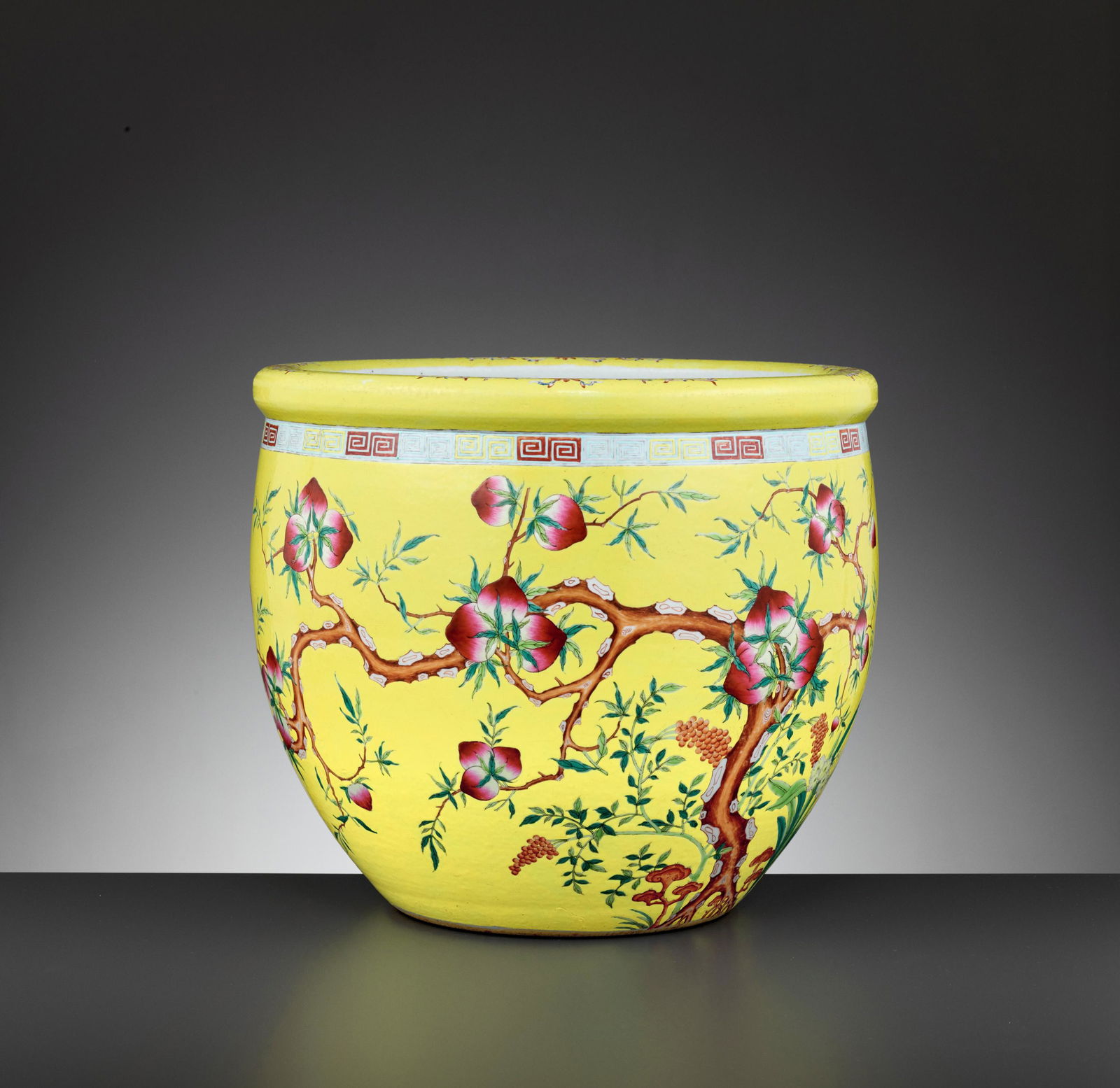 A DA YA ZHAI 'PEACH' JARDINIERE, LATE QING (1 of 9)