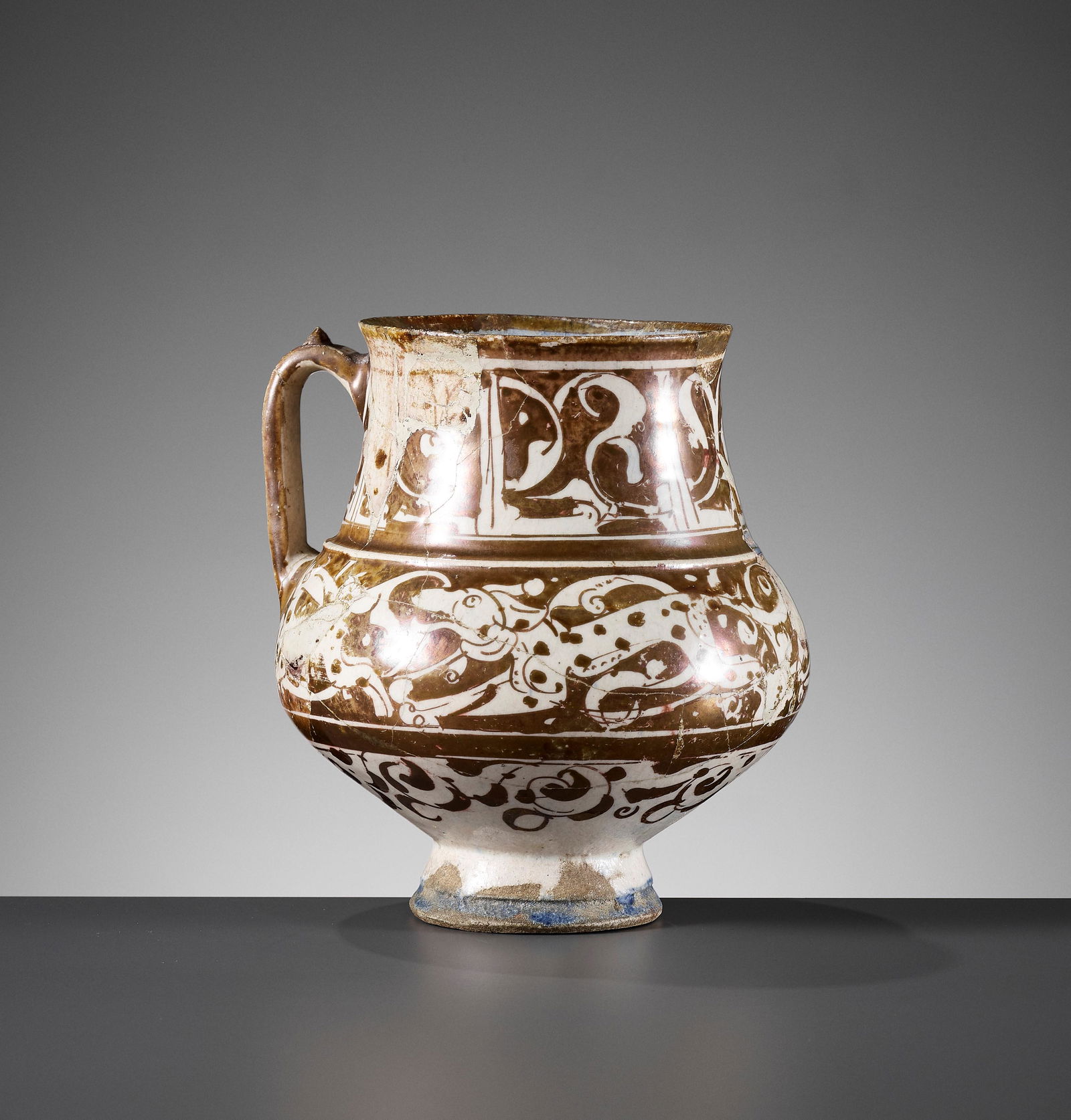 A KASHAN LUSTER POTTERY JUG (1 of 11)