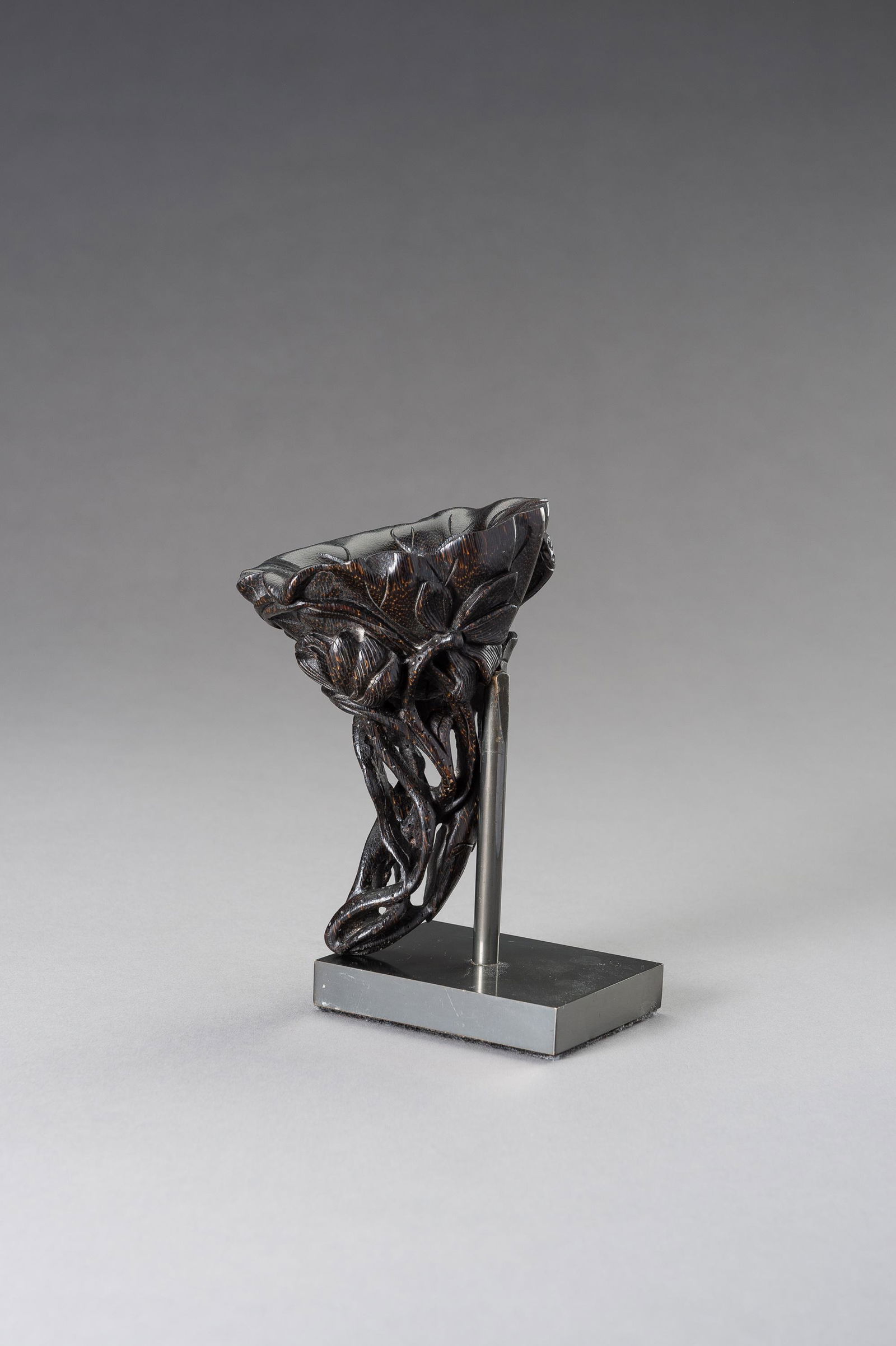 A HARDWOOD 'LOTUS' LIBATION CUP (1 of 12)