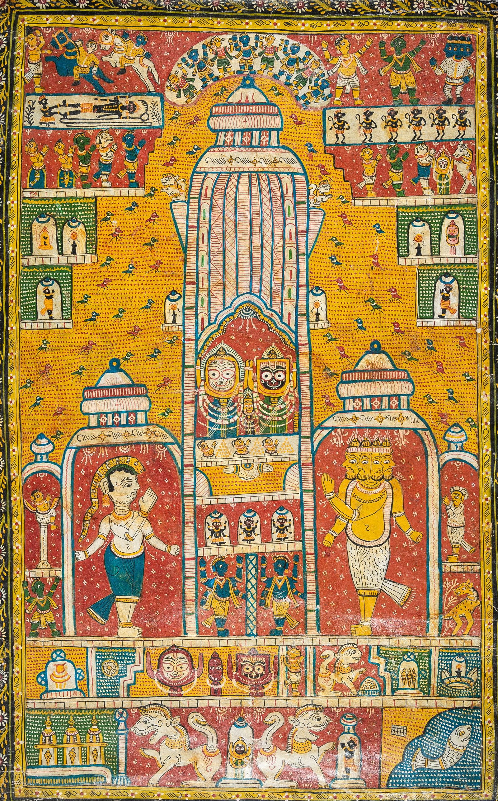 A COLORFUL JAIN PAINTING, c. 1900s (1 of 13)