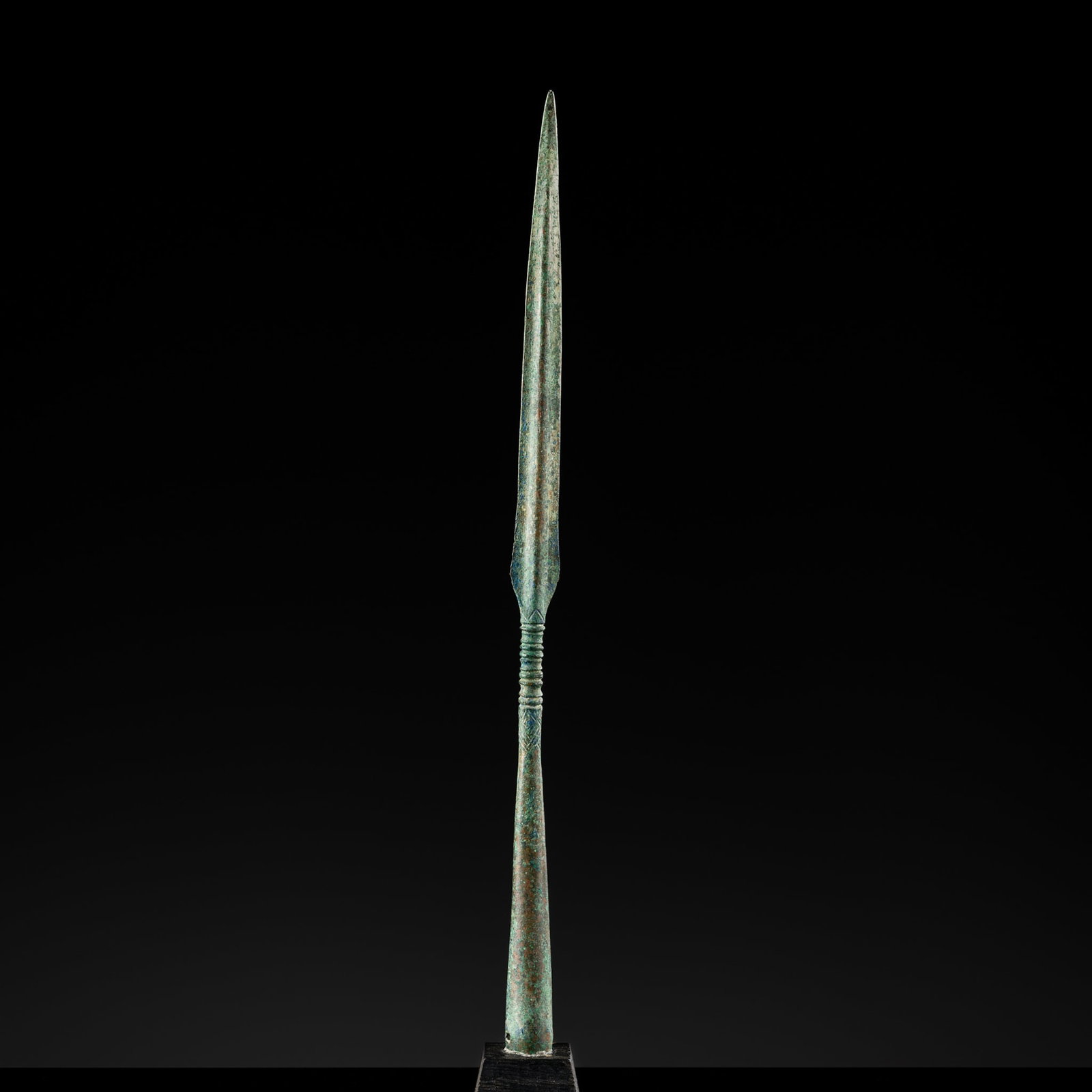 A LURISTAN BRONZE SPEARHEAD, LATE 2ND TO EARLY 1ST MILLENNIUM BC (1 of 6)