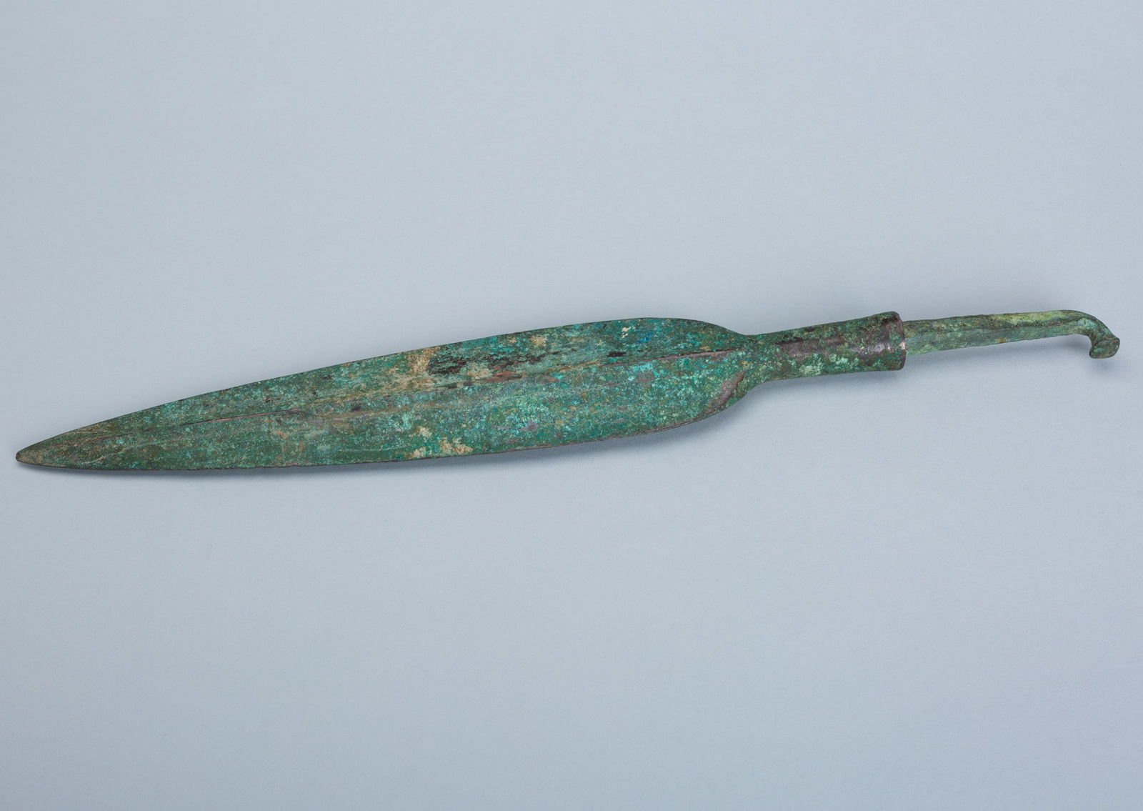A LARGE BRONZE CYPRIOT SPEAR HEAD, C. 1900-1450 BC (1 of 14)