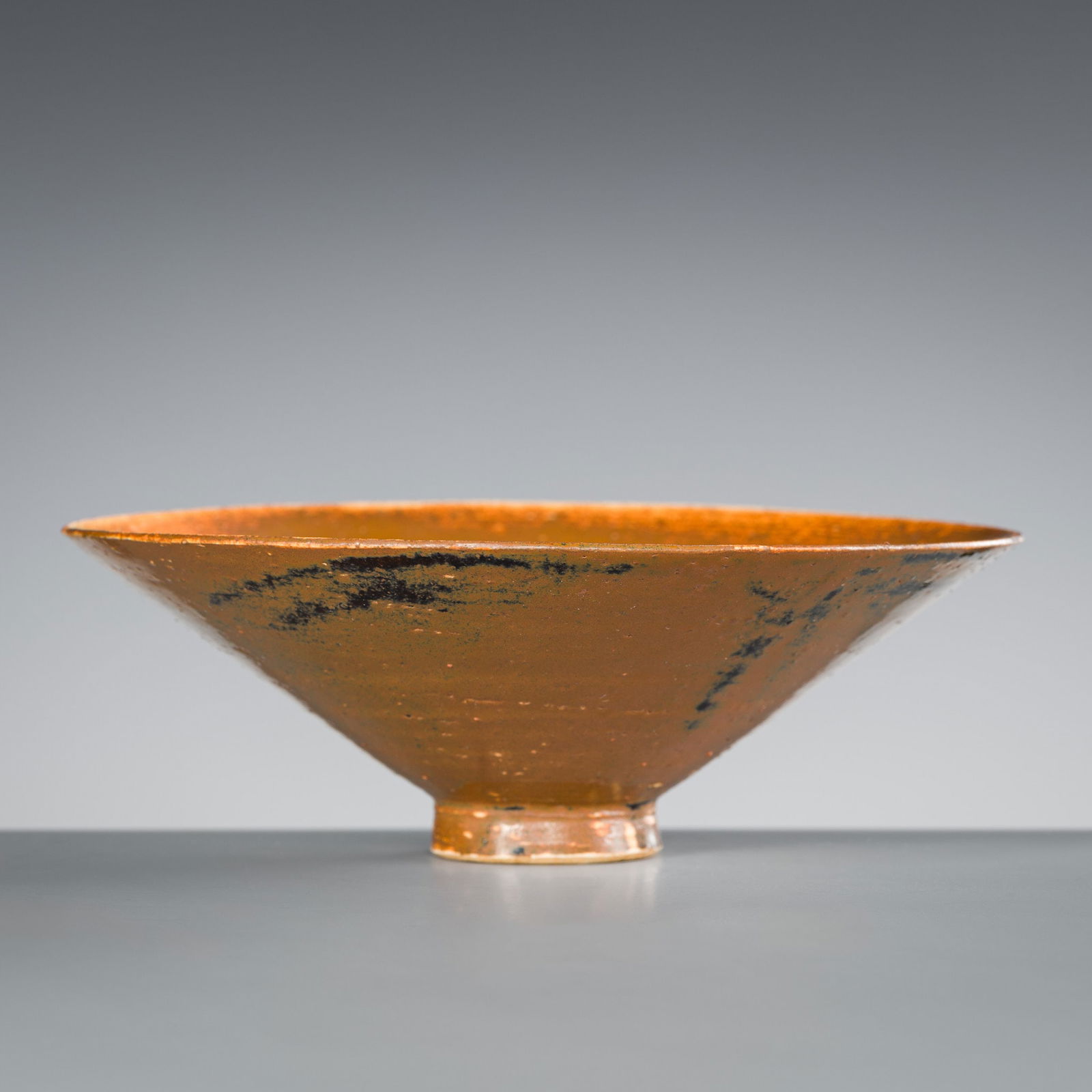 A YAOZHOU PERSIMMON-GLAZED CONICAL BOWL, NOTHERN SONG DYNASTY (1 of 10)