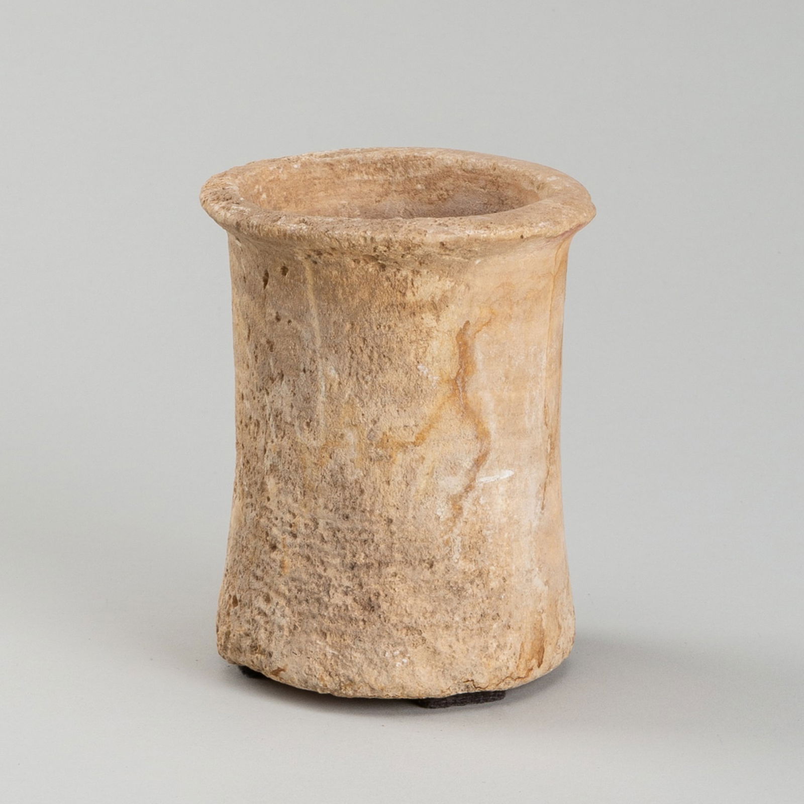 A BACTRIAN BANDED CALCITE VESSEL, LATE 3RD TO EARLY 2ND MILLENNIUM BC (1 of 13)