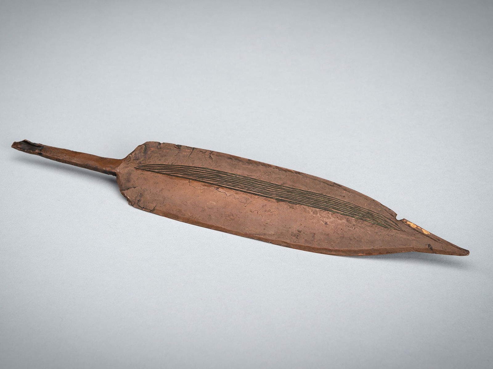 A COPPER 'FEATHER' SPEARHEAD, LURISTAN, C. 11TH-8TH CENTURY BC (1 of 7)