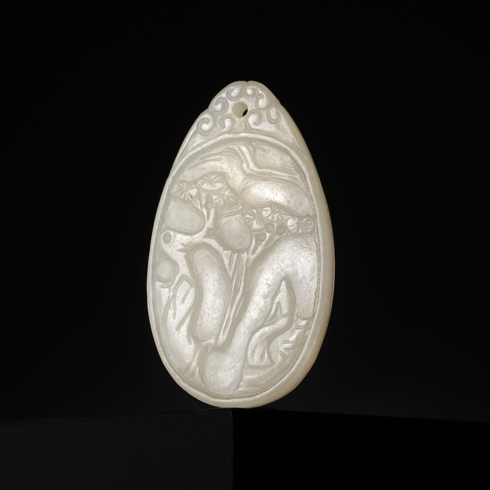 A WHITE JADE MINIATURE PENDANT, SIGNED ZIGANG, 18TH CENTURY (1 of 9)